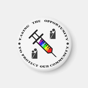 Blacksburg New School feiert COVID-Impfstoff Magnet