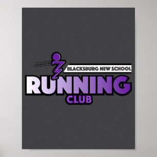 Blacksburg New School Laufverein Poster