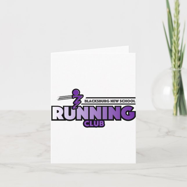 Blacksburg New School Running Club  Karte (Vorderseite)