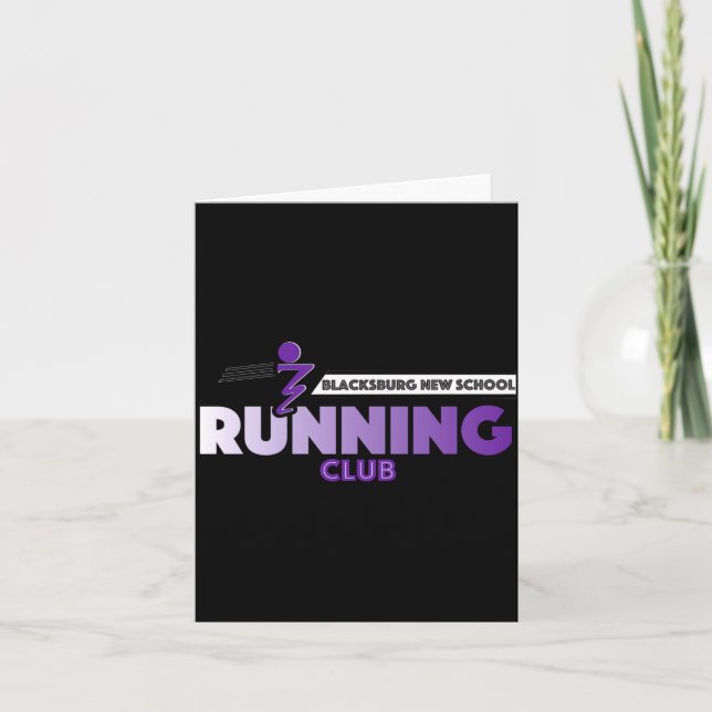 Blacksburg New School Running Club  Karte (Vorderseite)