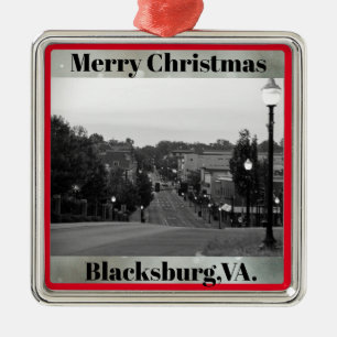 Blacksburg, VA.Weihnachtsschmuck Ornament Aus Metall