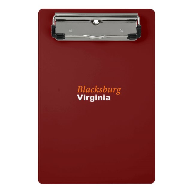 Blacksburg, Virginia Mini Clipboard Mini Klemmbrett (Vorderseite)
