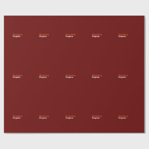 Blacksburg, Virginia Wrapping Paper Geschenkpapier