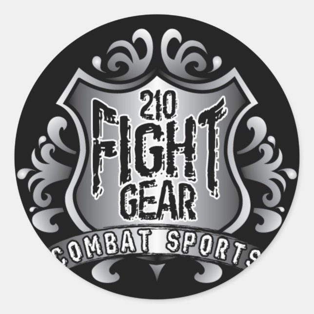 Blackshirtshieldbg Runder Aufkleber (Vorderseite)