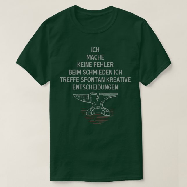 Blacksmith Anvil Farrier Goldsmith-Geschenk Klassi T-Shirt (Design vorne)