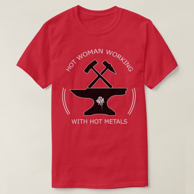 Blacksmith Anvil Hammer Forge T-Shirt (Design vorne)