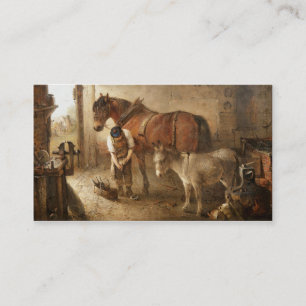 Blacksmith Farrier Business Card Visitenkarte