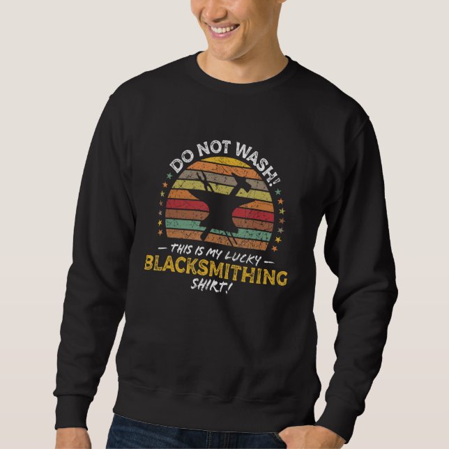 Blacksmith Forge Blade Maker Quote Graphic Sweatshirt (Vorderseite)