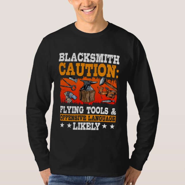 Blacksmith Forge Metalworker Metal Pounder Anvil T T-Shirt (Vorderseite)