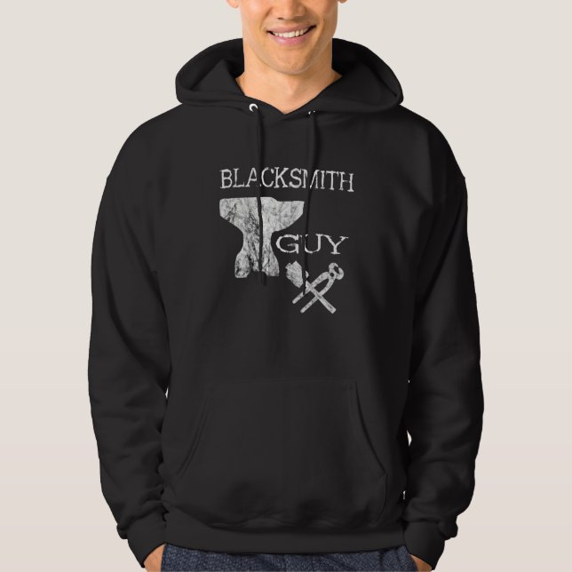 Blacksmith Guy Horses Hoof Blacksmith Boys Forges Hoodie (Vorderseite)