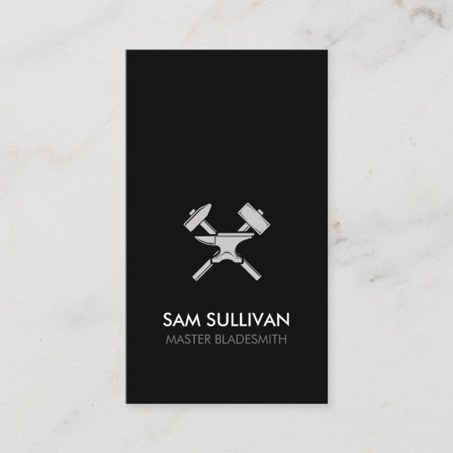 Blacksmith Iron Works Metal Visitenkarte (Vorderseite)