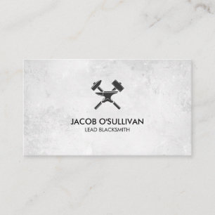 Blacksmith Iron Works Metal Visitenkarte