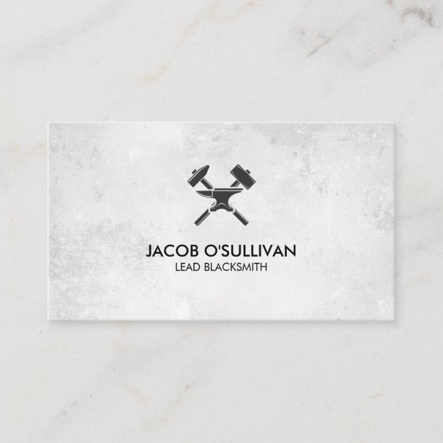 Blacksmith Iron Works Metal Visitenkarte (Vorderseite)
