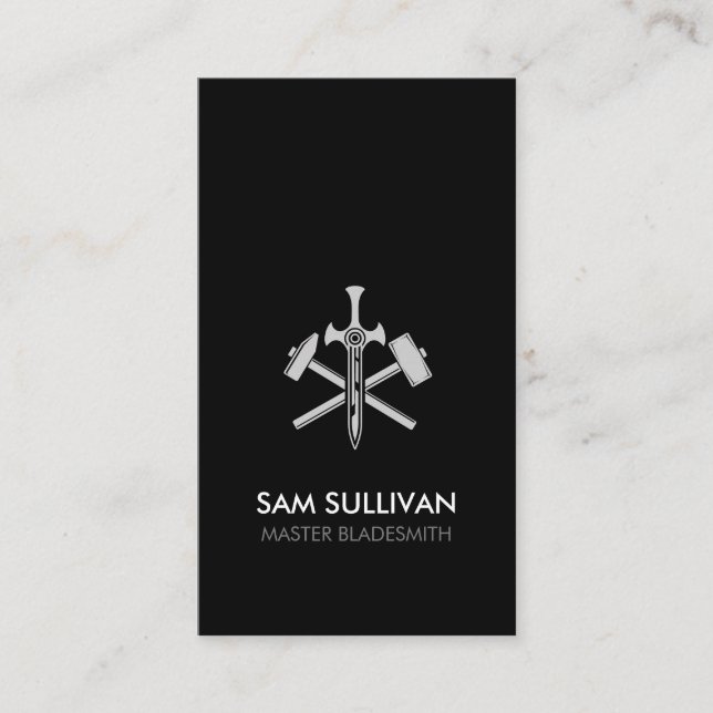 Blacksmith Iron Works Metal Visitenkarte (Vorderseite)
