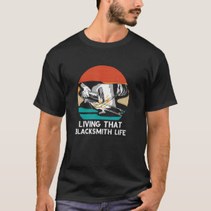 Blacksmith Life Retro Schmied Worker for T-Shirt