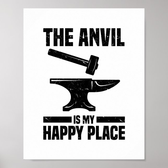 Blacksmith Metalsmith formiert Schmiedeschmiede Poster (Vorne)