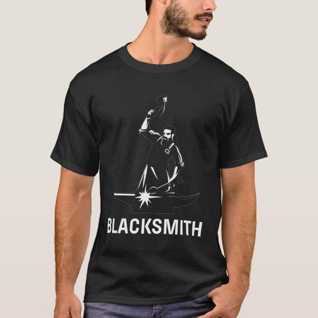Blacksmith Metalworker T-Shirt (Vorderseite)