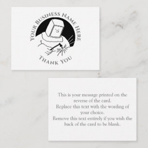 Blacksmith oder Metalworker Danke, Note Card Mitteilungskarte