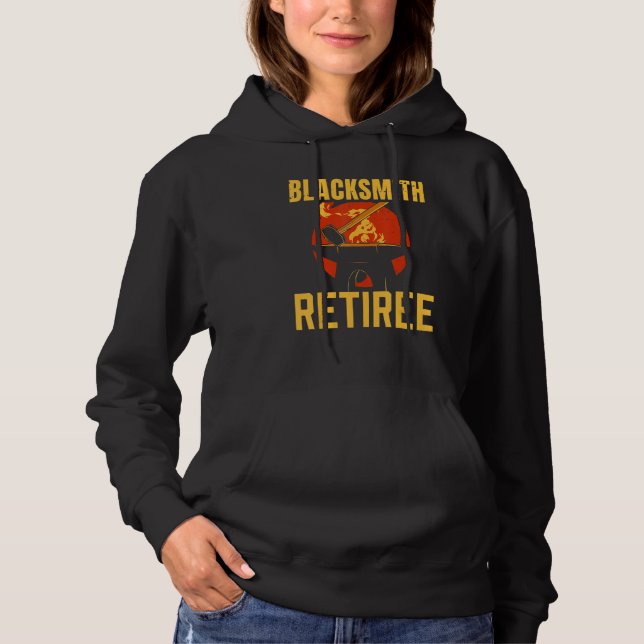 Blacksmith Retiree Job Blacksmithing Retired Retir Hoodie (Vorderseite)