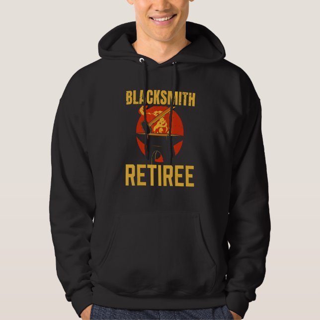 Blacksmith Retiree Job Blacksmithing Retired Retir Hoodie (Vorderseite)