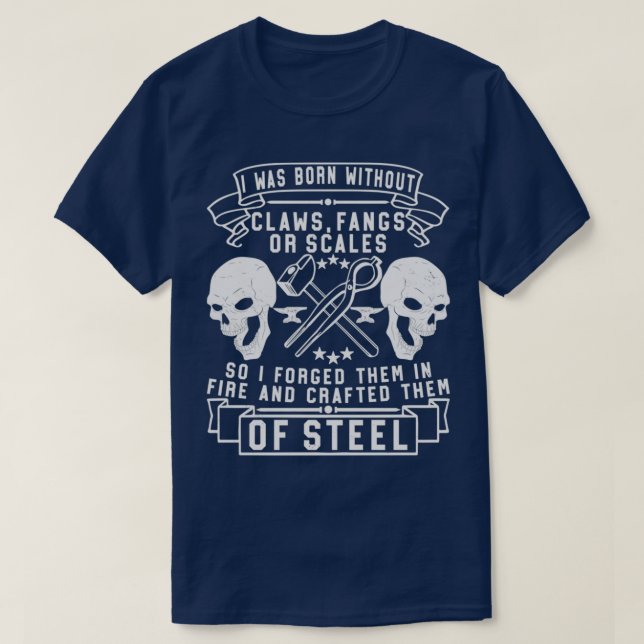 Blacksmith Schmiedeeisen-Sl-Schmiedekunst 7 T-Shirt (Design vorne)