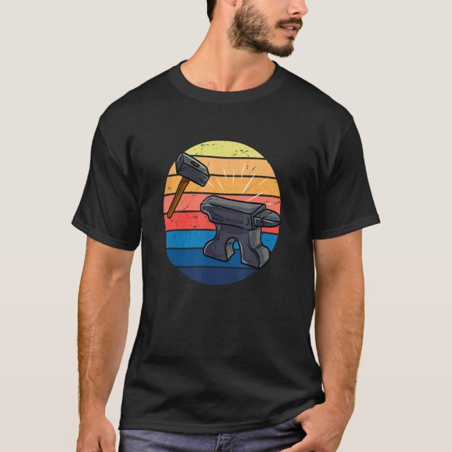Blacksmith Vintag Blacksmithing Goldsmith Craft A T-Shirt (Vorderseite)