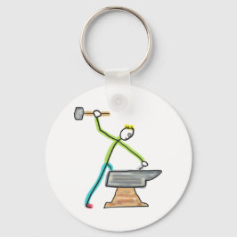 Blacksmithing Stickman Schlüsselanhänger