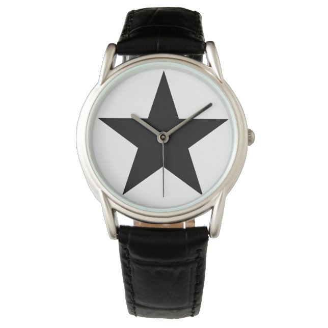 Blackstar - Leather S (Männer - Frauen) Armbanduhr (Vorderseite)