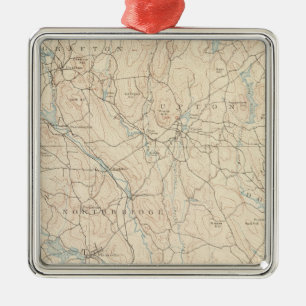 Blackstone, Massachusetts Silbernes Ornament