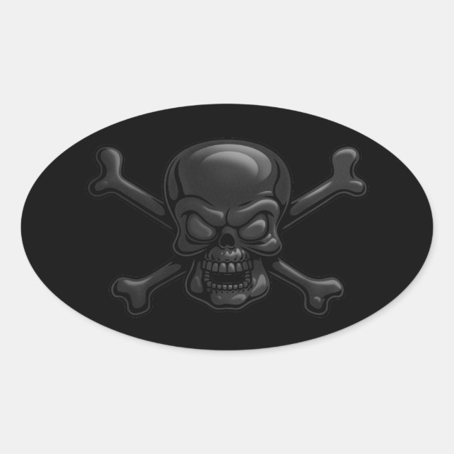 Blackstone Ovaler Aufkleber (Vorderseite)