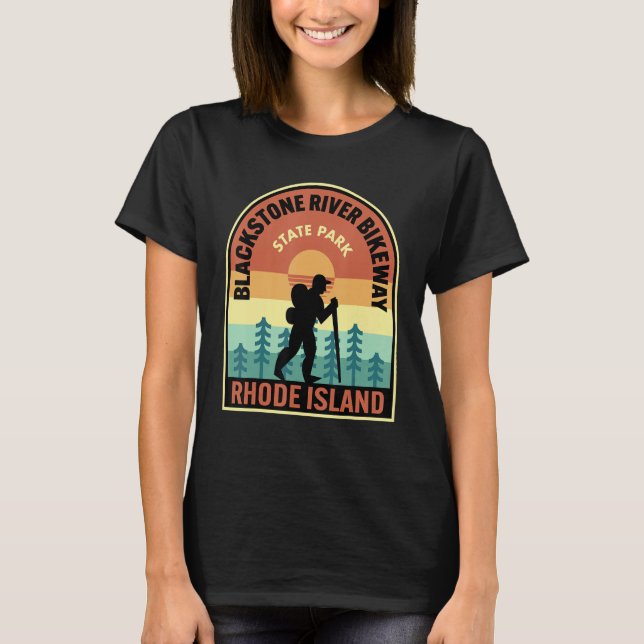 Blackstone River Bikeway State Park Rhode Island H T-Shirt (Vorderseite)
