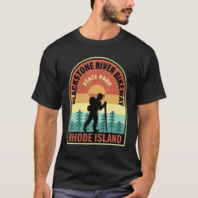 Blackstone River Bikeway State Park Rhode Island H T-Shirt (Vorderseite)