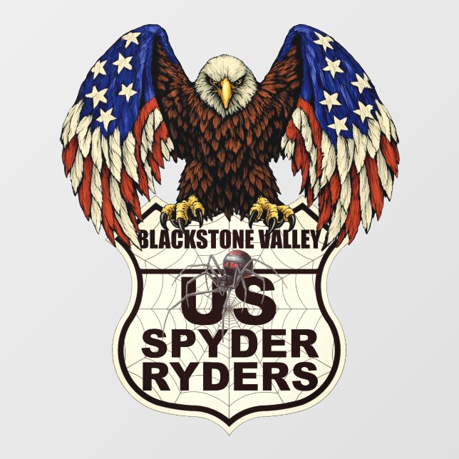 Blackstone Valley Kapitel - Aufkleber Adler-Logo (Blatt)