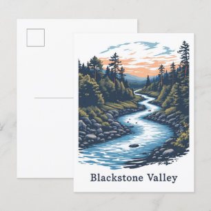 Blackstone Valley Massachusetts USA Reise Postkarte