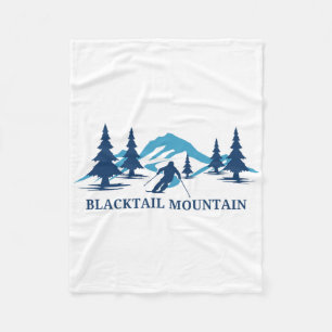 Blacktail Mountain Montana Skigebiet Skifahren Ski Fleecedecke