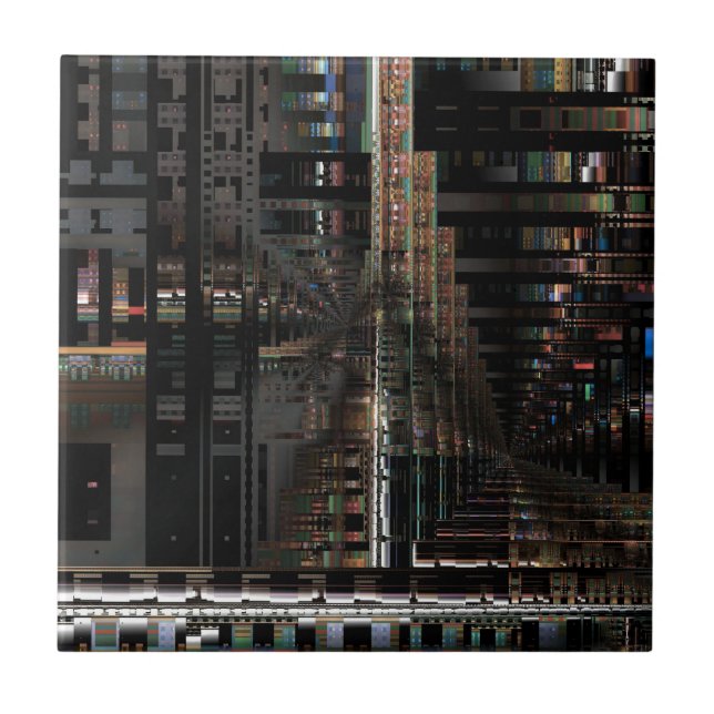 BlackTechnology Circuit Board Elektronischer Compu Fliese (Vorderseite)