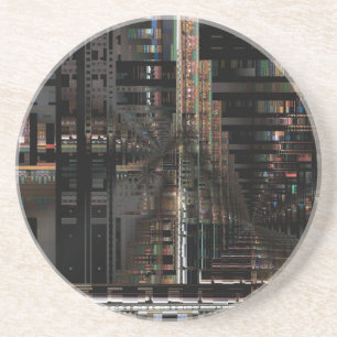 BlackTechnology Circuit Board Elektronischer Compu Sandstein Untersetzer