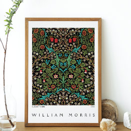 Blackthorn Wildblumenwiese William Morris Poster