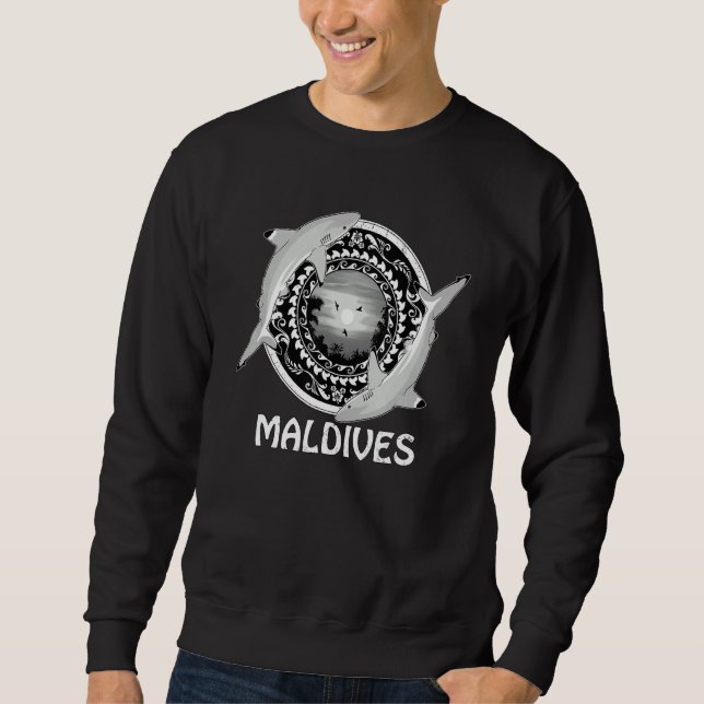 Blacktip Shark Maldives Diving Dive Maldives Sweatshirt (Vorderseite)