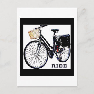 BlackVintage Bike Ride Postkarte