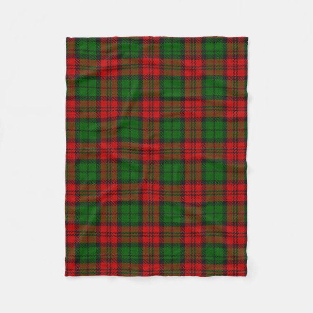 Blackwatch Campbell Tartan Red Green Kariert Fleecedecke (Vorderseite)