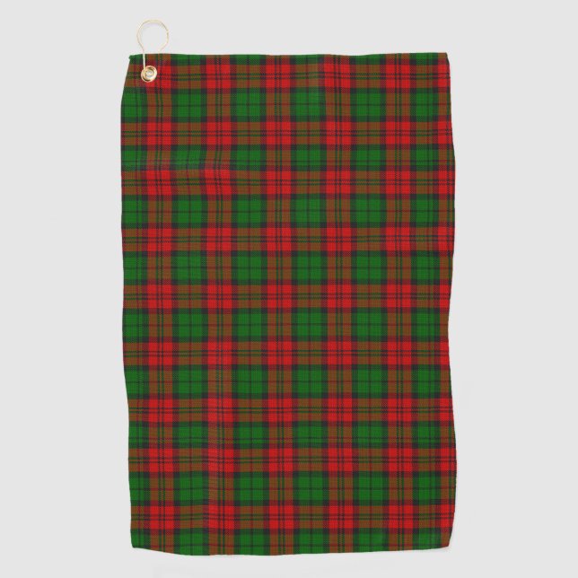 Blackwatch Campbell Tartan Red Green Kariert Golfhandtuch (Vorderseite)