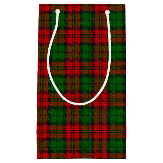 Blackwatch Campbell Tartan Red Green Kariert Kleine Geschenktüte (Vorderseite)