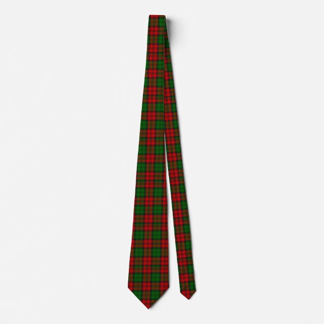 Blackwatch Campbell Tartan Red Green Kariert Krawatte (Vorderseite)