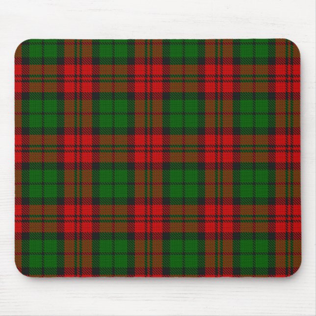 Blackwatch Campbell Tartan Red Green Kariert Mousepad (Vorne)