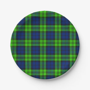 Blackwatch Kariert Tartan Pappteller