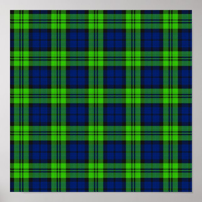 Blackwatch Kariert Tartan Poster (Vorne)