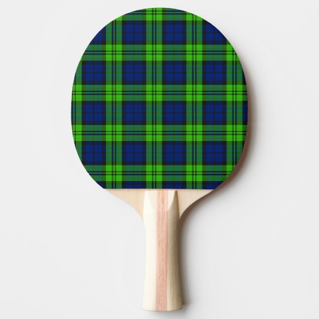 Blackwatch Kariert Tartan Tischtennis Schläger (Vorderseite)
