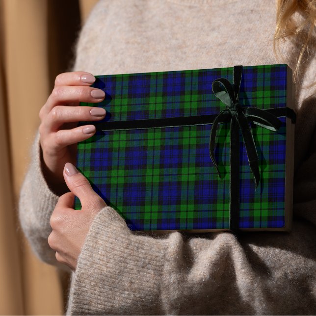 Blackwatch Tartan Campbell Clan Geschenkpapier (Blackwatch tartan Campbell clan Wrapping Paper)