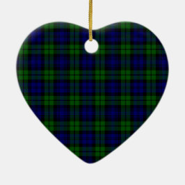Blackwatch Tartan Campbell-Clan Keramik Ornament